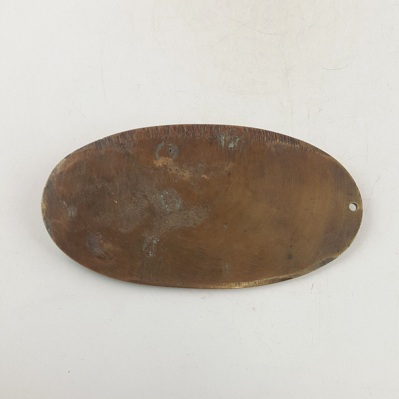 Heavy Metal Antique Oval-shaped Plaque - OA 3564