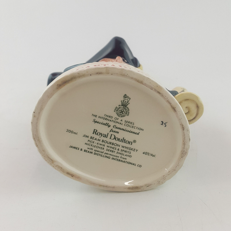 Royal Doulton Whiskey Container - Captain Cook | Jim Beam (empty) - RD 3695