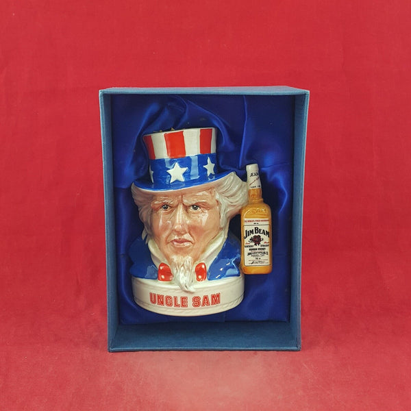 Royal Doulton Jim Beam Whiskey Toby Jug Pick-Kwik Wines (Empty) - 9055 RD