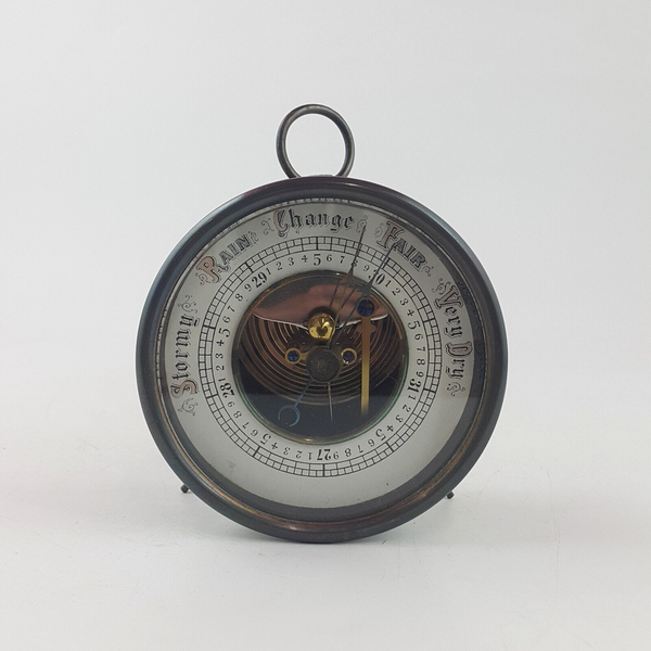 Stormy Rain Change Fair Very Dry Antique Aneroid Barometer (rare) - OA 3560