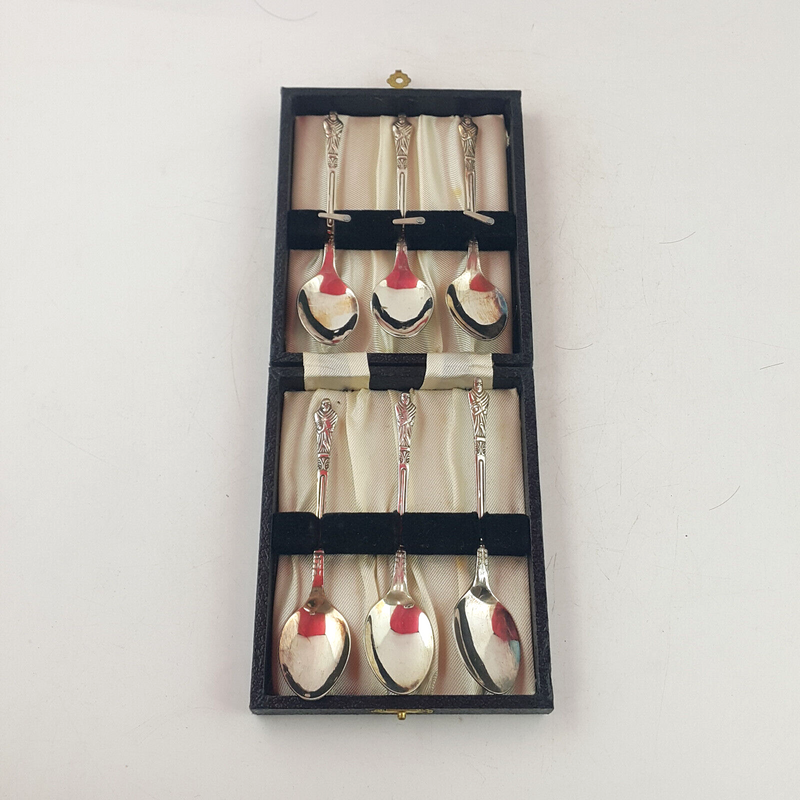 Set Of 6 Vintage Apostle Tea Spoons EPNS - OA 3565