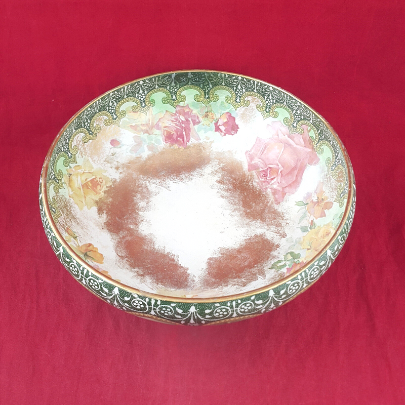 Royal Doulton Fruit Bowl Underglaze Indestructable Flowers c.1902 - RD 3588