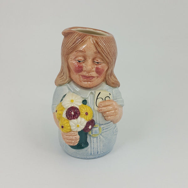 Royal Doulton Doultonville Toby Jug D6767 - Flora Fuchsia The Florist - RD 5807