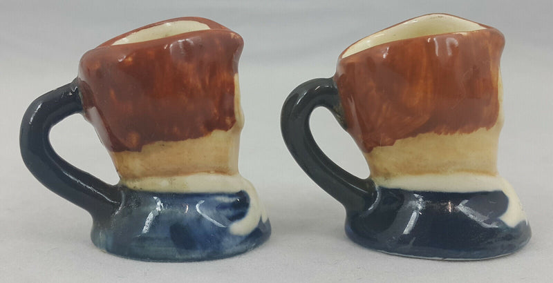 Royal Doulton Character Jug Pair Of Fat Boy D6142 Tiny