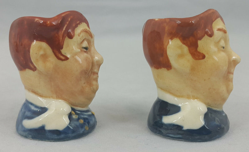 Royal Doulton Character Jug Pair Of Fat Boy D6142 Tiny