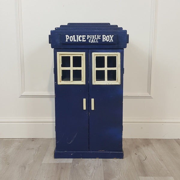 Doctor Who Tardis | Police Public Call Vintage Wooden Box 65cm - OA 3706