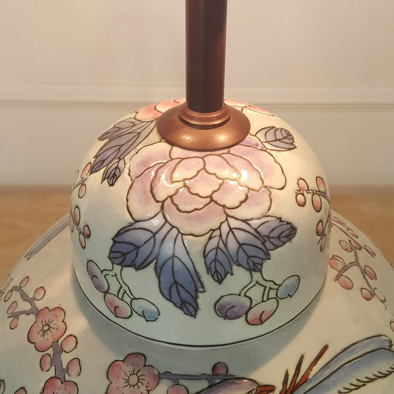 Antique Chinese Ginger Jar Style Ceramic Lamp Base