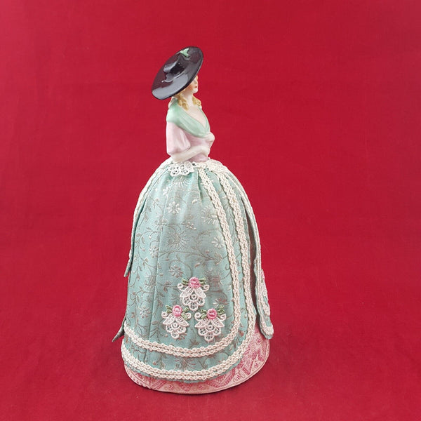 Vintage Porcelain Pin Cushion Half Doll Dressed - 7036 OA