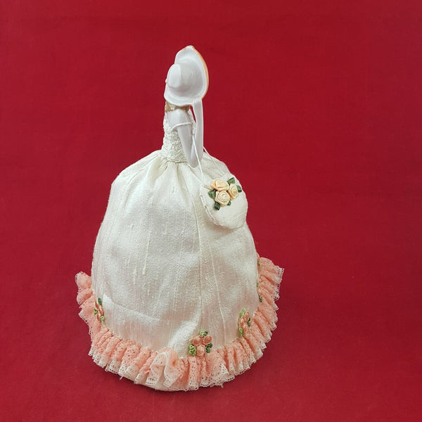 Vintage Porcelain Pin Cushion Half Doll Dressed - 7042 OA