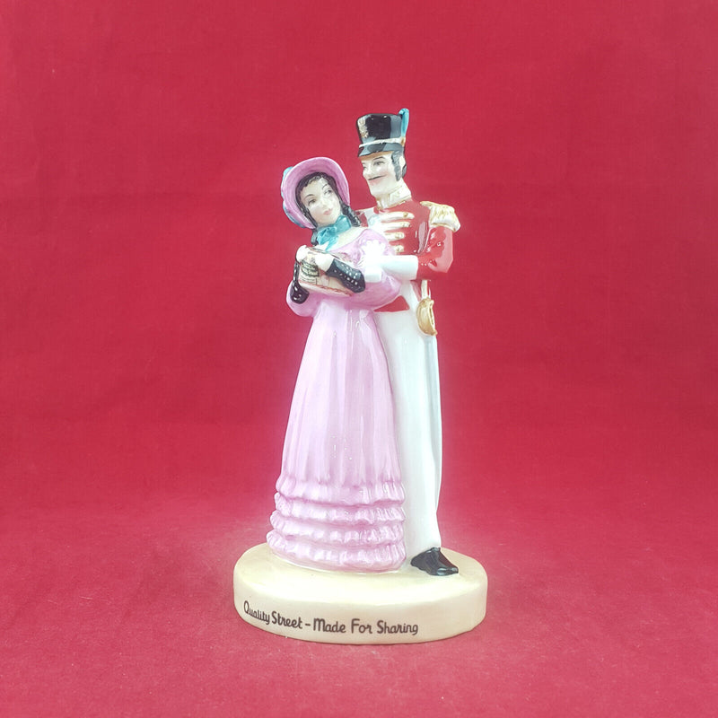 Royal Doulton Advertising Character - Quality Street Couple MCL13 (boxed/CoA) -