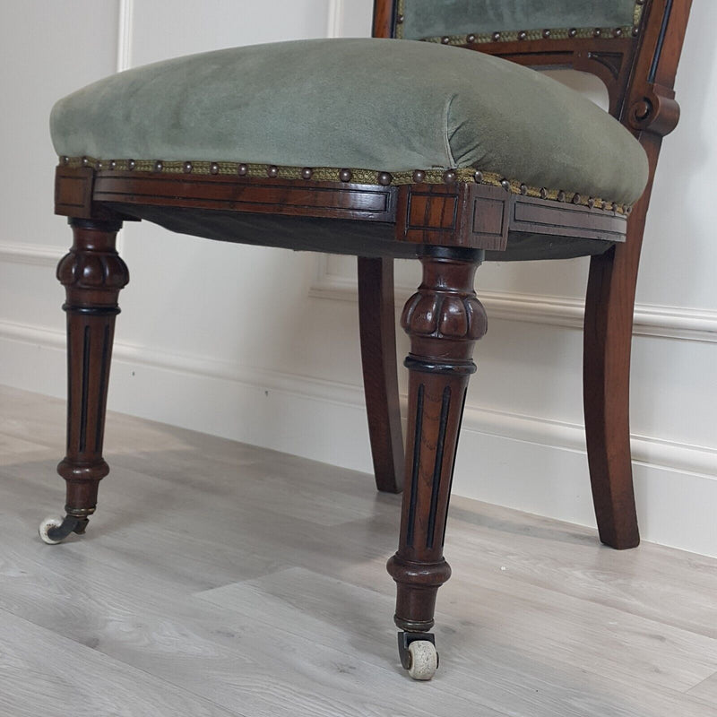 20th Century Mahogany Drop-leaf Gateleg Table With Four Victorian Chairs - F161