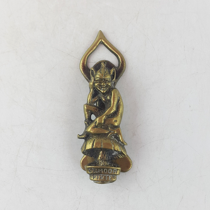 Antique Solid Brass Door Knocker - Pixie / Piskie - TF 196