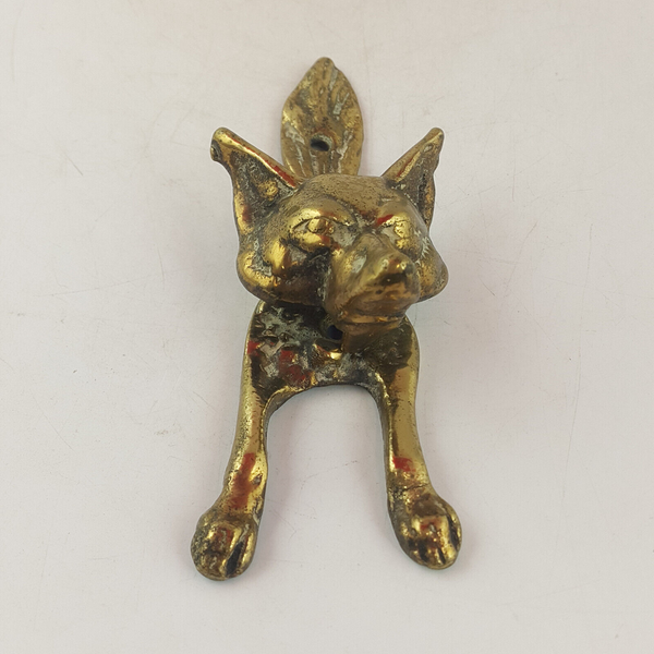 Antique Solid Brass Door Knocker - Fox - TF 195