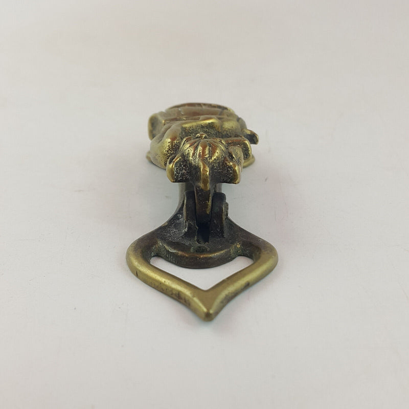 Antique Solid Brass Door Knocker - Pixie / Piskie - TF 196