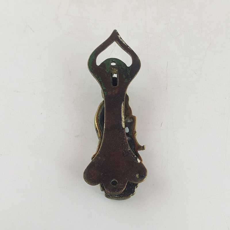 Antique Solid Brass Door Knocker - Pixie / Piskie - TF 196