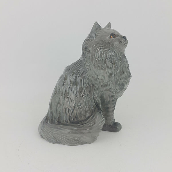 Beswick - Persian Cat Sitting 1880 Swiss Roll Grey Gloss - 580 BSK