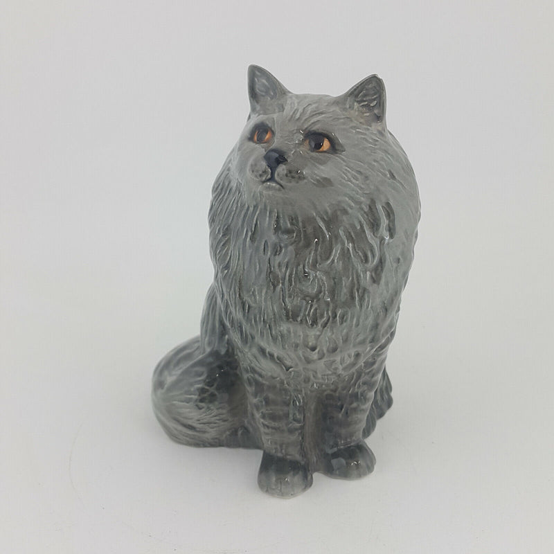 Beswick - Persian Cat Sitting 1880 Swiss Roll Grey Gloss - 580 BSK