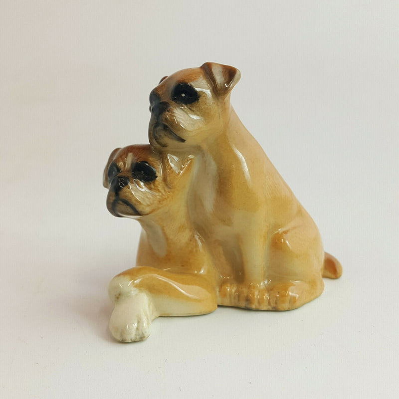 Beswick - Boxers (One Seated, One Lying) Model Number 3475 - BSK 857