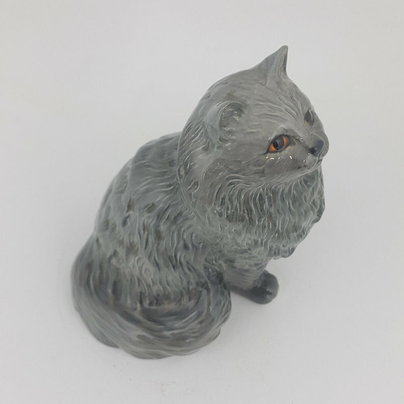 Beswick - Persian Cat Sitting 1880 Swiss Roll Grey Gloss - 580 BSK