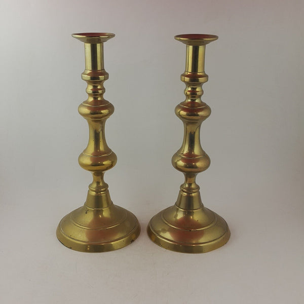 Indian Brass Pair of Large CandleSticks - 9074 O/A