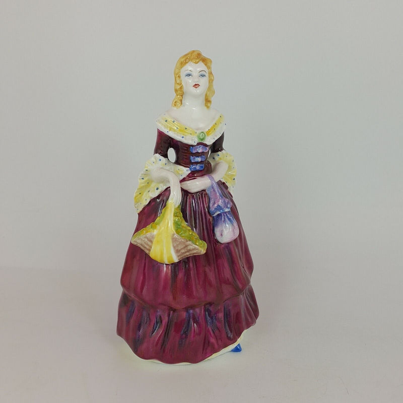 Coalport Lady Figurine Rosalinda In Red Dress (wrong Stamp) -  CP 5599