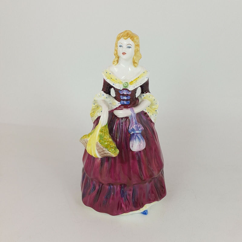 Coalport Lady Figurine Rosalinda In Red Dress (wrong Stamp) -  CP 5599