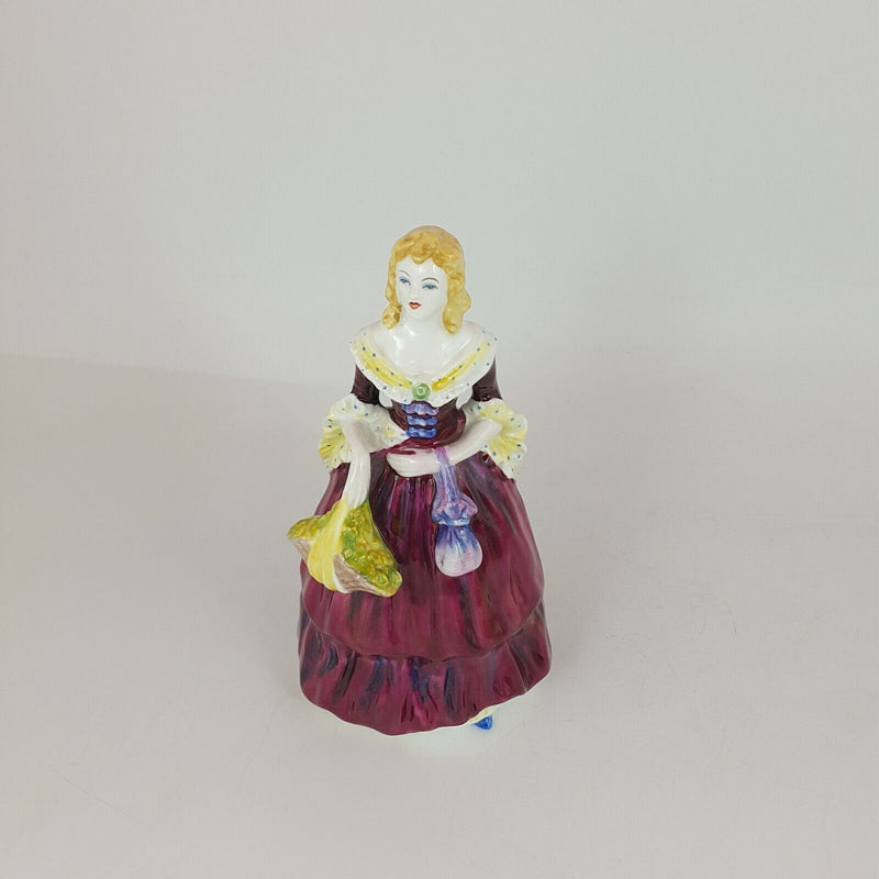 Coalport Lady Figurine Rosalinda In Red Dress (wrong Stamp) -  CP 5599