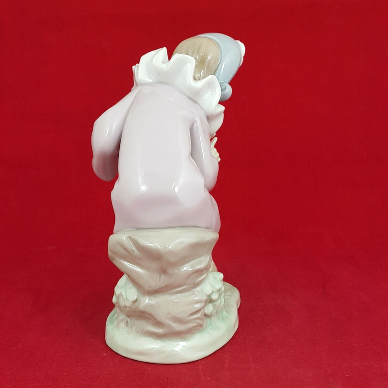 Lladro Nao 1099 - Listen to Me - Harlequin And Puppy - (Chipped) 6280 L/N