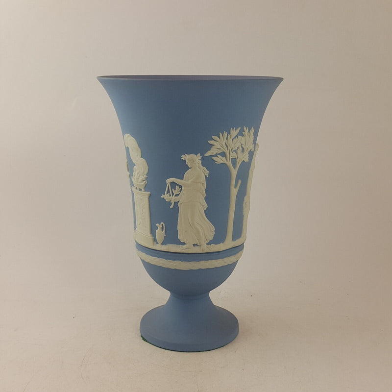 Wedgewood Blue and White Jasperware Large Vase - 9095 WD