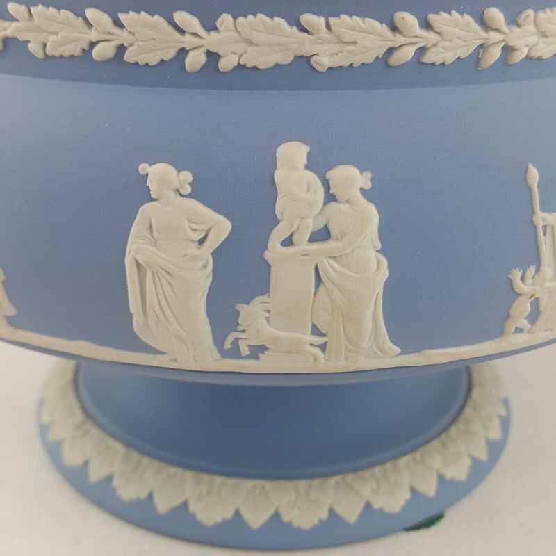 Wedgewood Blue and White Jasperware Large Vase - 9095 WD