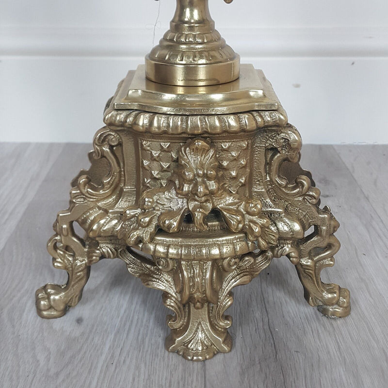 Brass Large Five-Armed Candelabras / Candlestick - F257