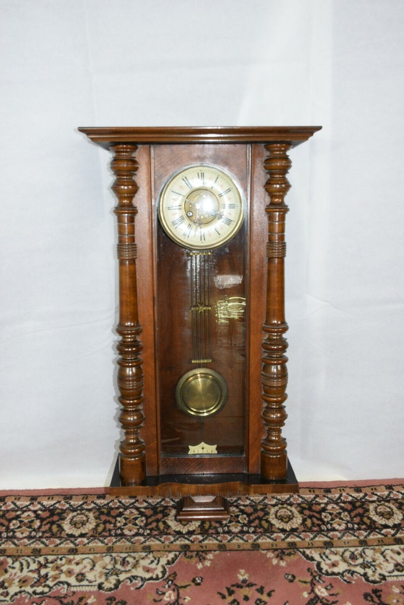 Antique German Regulator Wall Clock (Working Condition) - F18