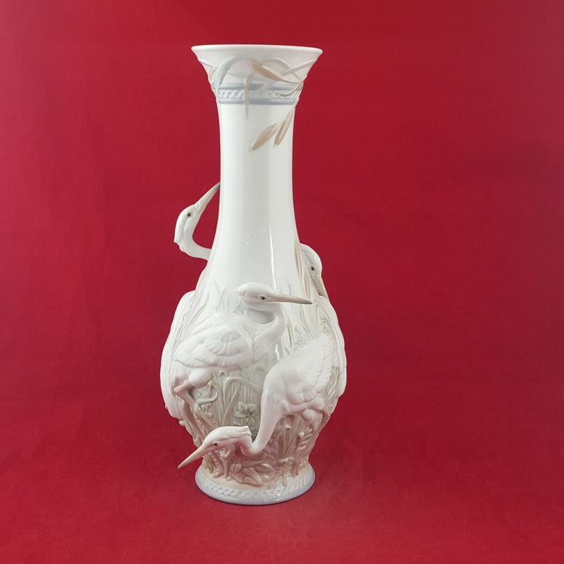 Lladro Herons' Realm Vase 01006881 / 6881 (Restored) - 7583 L/N