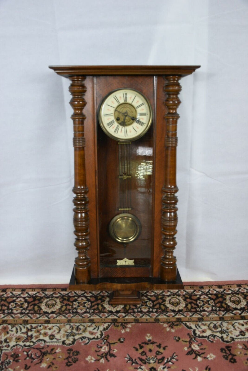 Antique German Regulator Wall Clock (Working Condition) - F18