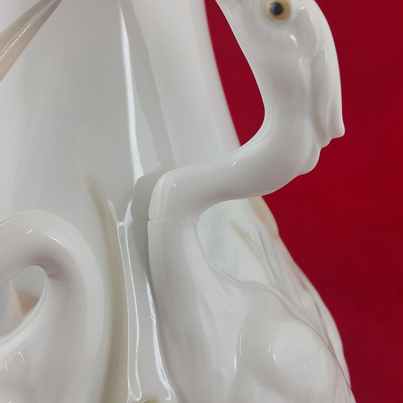 Lladro Herons' Realm Vase 01006881 / 6881 (Restored) - 7583 L/N