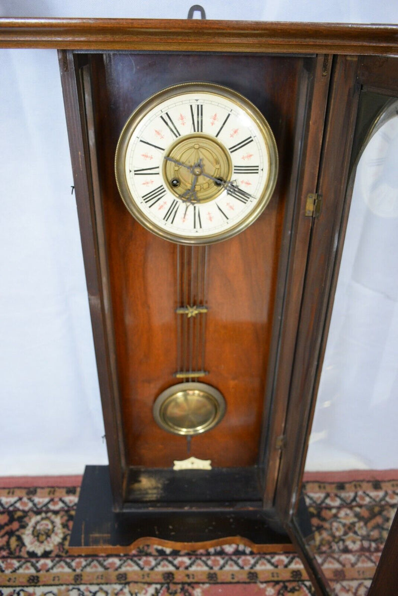 Antique German Regulator Wall Clock (Working Condition) - F18