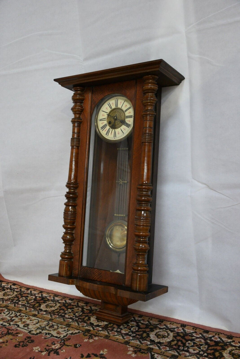 Antique German Regulator Wall Clock (Working Condition) - F18