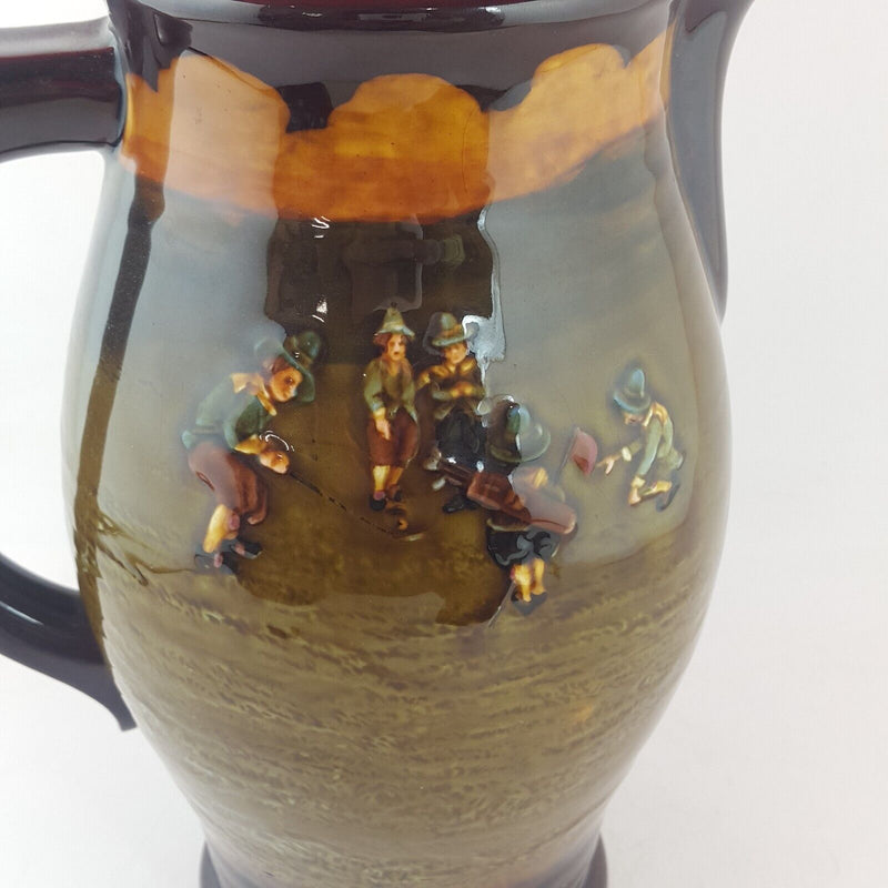 Rare Royal Doulton Kingsware Golfing Pitcher (Airbrushed design) - 6999 RD