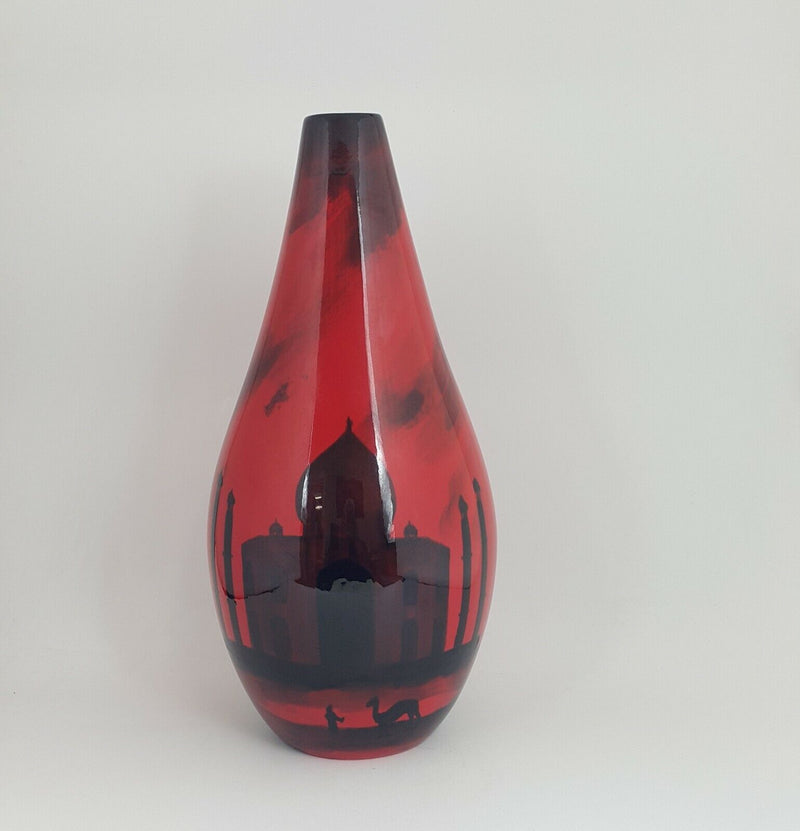 Peggy Davies Ceramic Flambe Vase Taj Mahal limited Ed -  5816 N/A