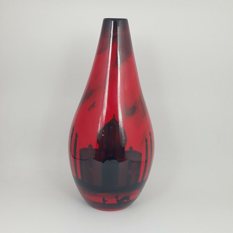 Peggy Davies Ceramic Flambe Vase Taj Mahal limited Ed -  5816 N/A