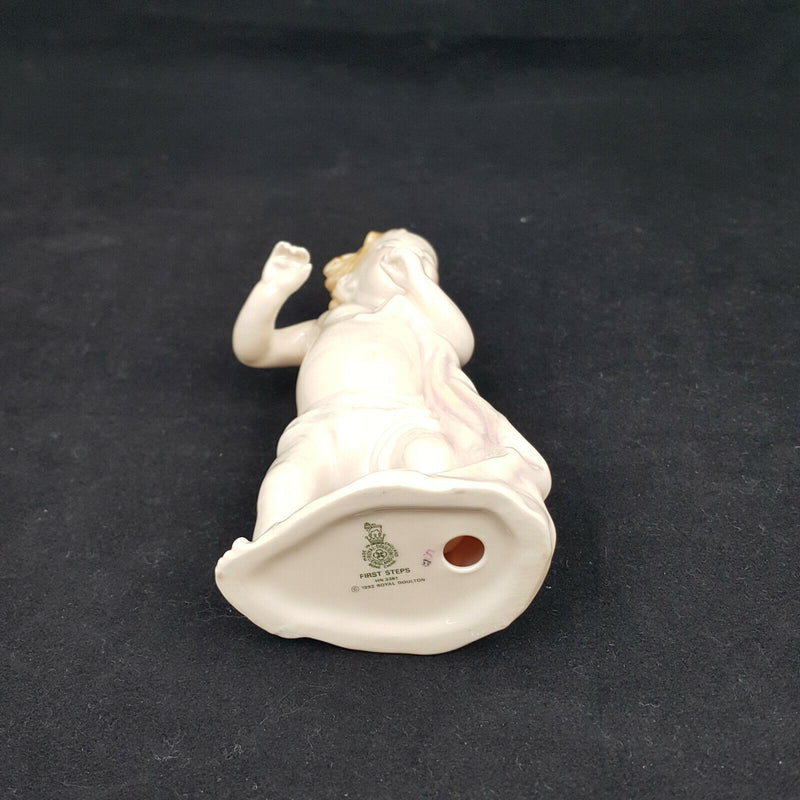 Royal Doulton Miniature Figurine  HN3361- First Steps (damaged - restored neck)