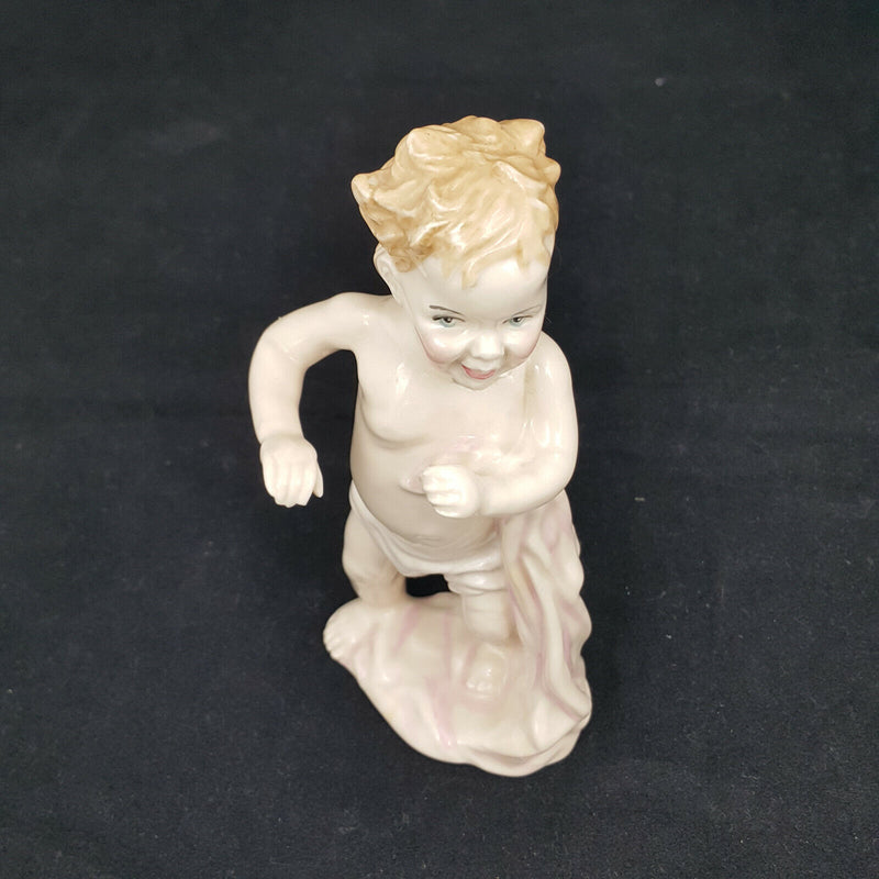 Royal Doulton Miniature Figurine  HN3361- First Steps (damaged - restored neck)