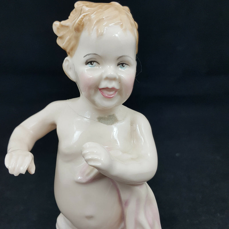 Royal Doulton Miniature Figurine  HN3361- First Steps (damaged - restored neck)