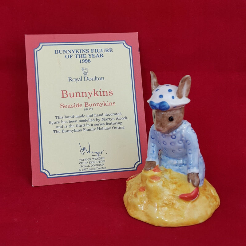 Royal Doulton Bunnykins DB177 Seaside  With CoA - RD 5133