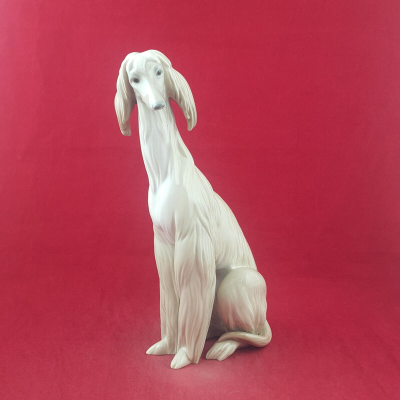 Lladro Nao Figurine 1069 Grey Afghan Hound - 9006 L/N