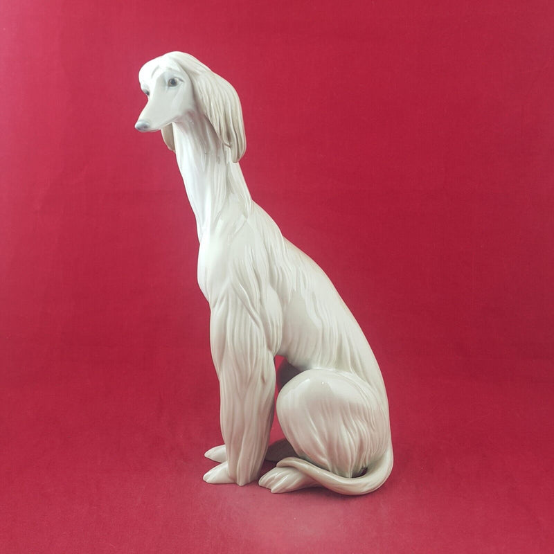 Lladro Nao Figurine 1069 Grey Afghan Hound - 9006 L/N