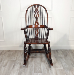 Antique Windsor Rocking Chair - F277