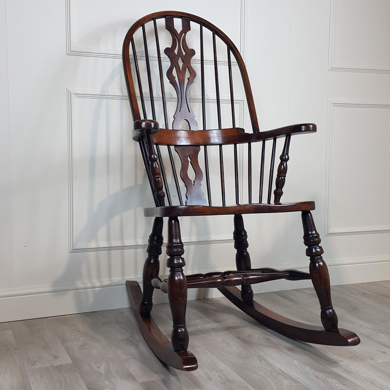 Antique Windsor Rocking Chair - F277