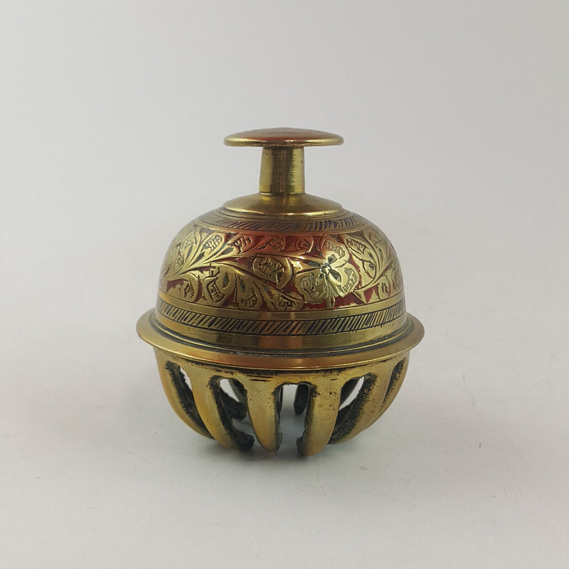 Antique Solid Brass Claw Bell - TF 198