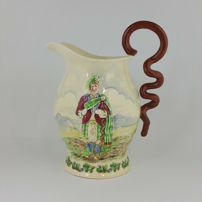 Crown Devon Musical Jug " Sir Harry Lauder " Signed - OA 5850